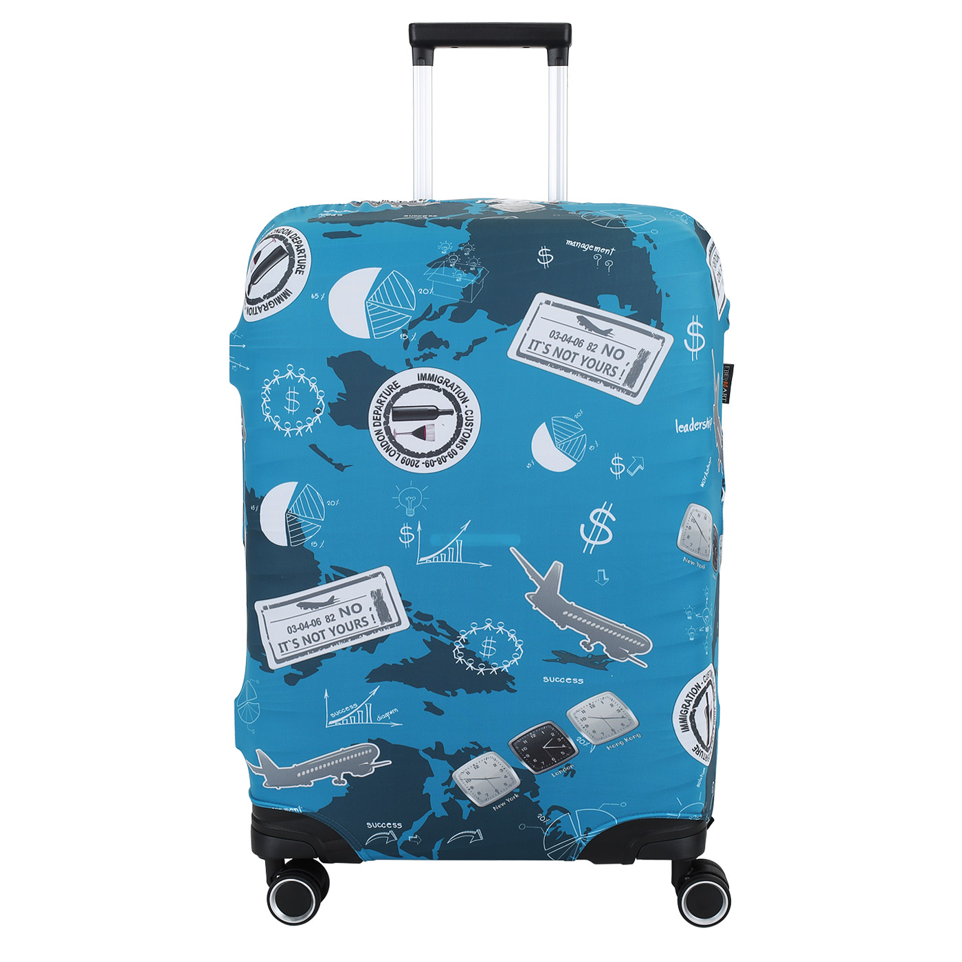 Чехол для чемоданов Journey Blue Eberhart