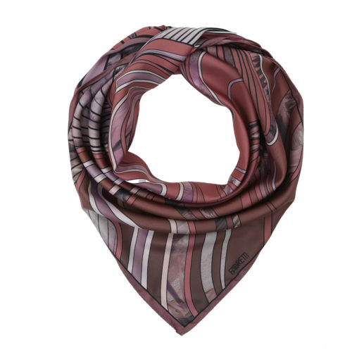 Платок жен. 100% полиэстер 90x90 Fabretti